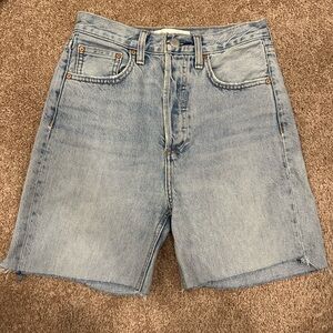 Denim Forum The Joni High Rise Loose Jean Shorts